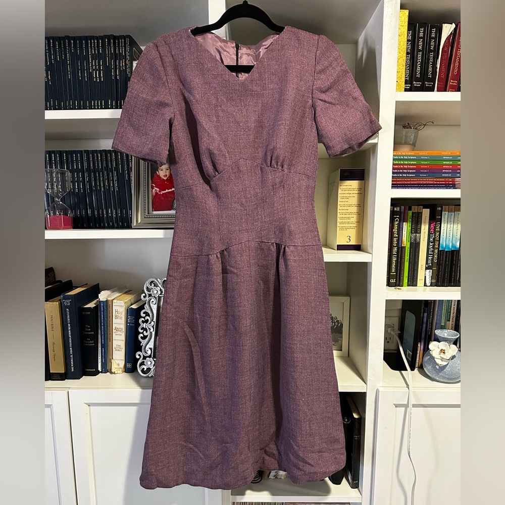 Vintage Purple MIDI Dress